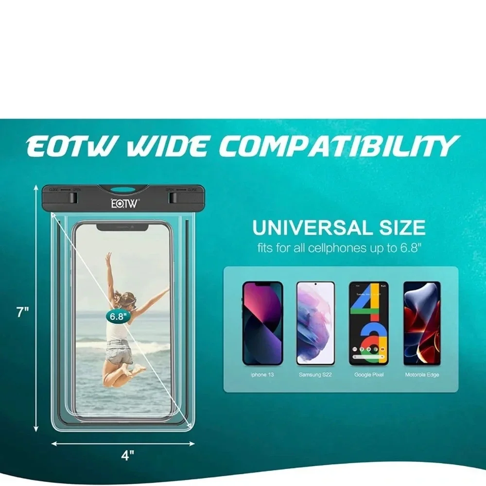 EOTW Waterproof Case, Universal Waterproof Phone Pouch Cellphone Dry Bag